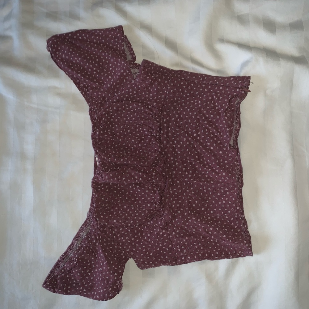 off the shoulder crop top